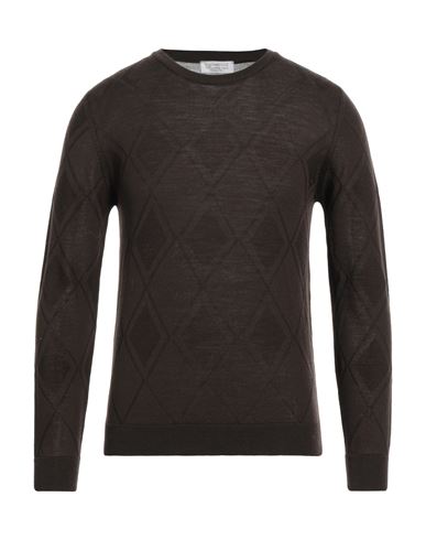 Bellwood Man Sweater Dark Brown Size 36 Merino Wool