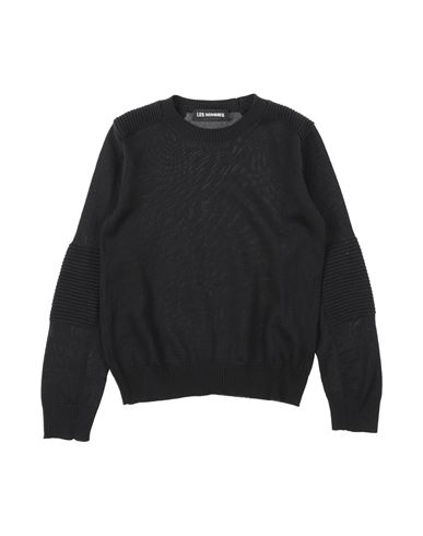 Les Hommes Toddler Boy Sweater Black Size 6 Virgin Wool, Acrylic In Black