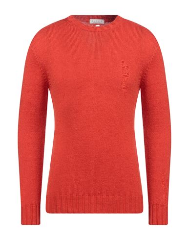 Darwin Man Sweater Orange Size 42 Acrylic, Mohair Wool, Polyamide, Polyester