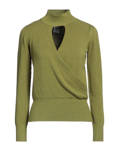 Kaos Woman Turtleneck Military Green Size S Viscose, Polyester, Polyamide