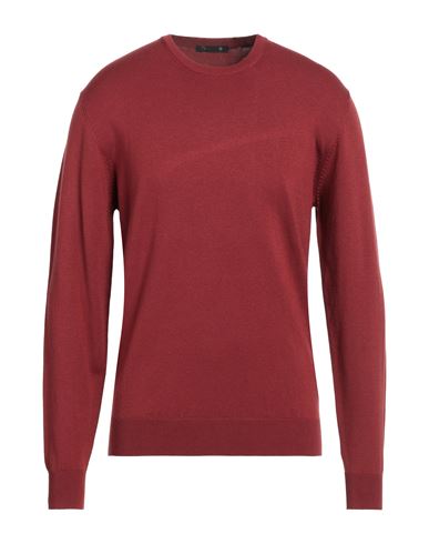 Shop Avignon Man Sweater Brick Red Size Xl Polyester, Acrylic, Wool