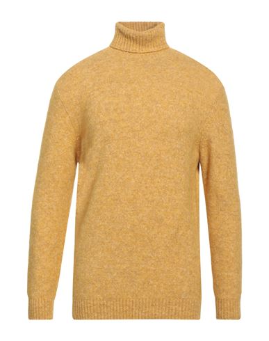 Kangra Man Turtleneck Mustard Size 44 Alpaca Wool, Cotton, Polyamide, Wool, Elastane In Yellow
