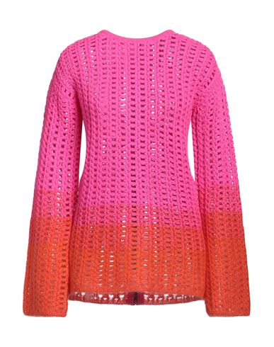 Aviu Aviù Woman Sweater Fuchsia Size 8 Virgin Wool, Acrylic, Polyamide, Mohair Wool In Pink