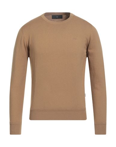 Liu •jo Man Man Sweater Camel Size 3xl Cotton, Polyester, Wool In Brown