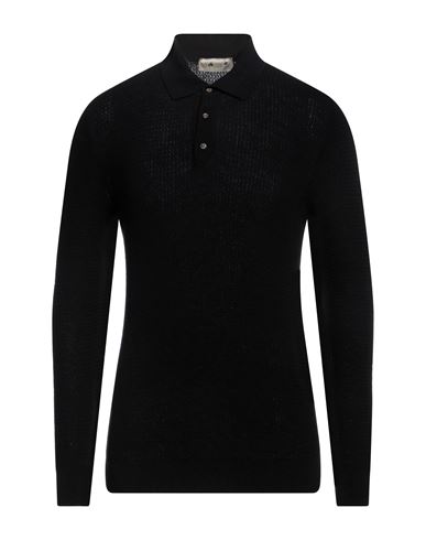Irish Crone Man Sweater Black Size Xs Cotton, Wool