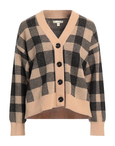 Barbour Woman Cardigan Cocoa Size 8 Wool, Polyamide In Brown
