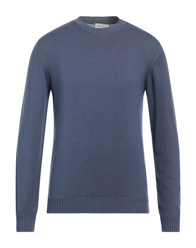 Filoverso Man Sweater Slate Blue Size Xl Merino Wool