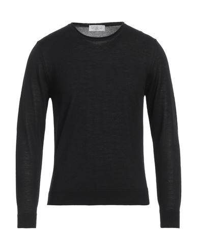 Bellwood Man Sweater Black Size 38 Merino Wool In Black