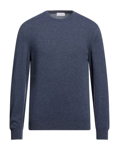 Franz Kraler Man Sweater Blue Size 40 Cashmere