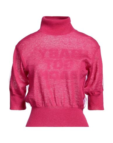 Kirin Peggy Gou Woman Turtleneck Fuchsia Size L Mohair Wool, Polyamide, Wool In Pink