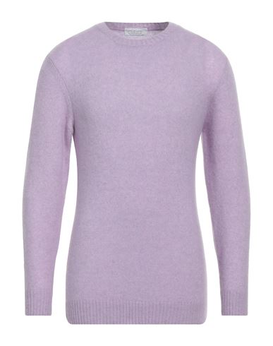 Shop Filippo De Laurentiis Man Sweater Light Purple Size 42 Cashmere, Silk, Polyester