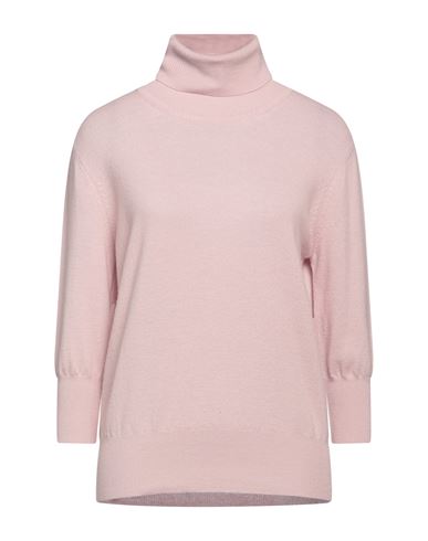 Bellwood Woman Turtleneck Pink Size S Merino Wool, Cashmere