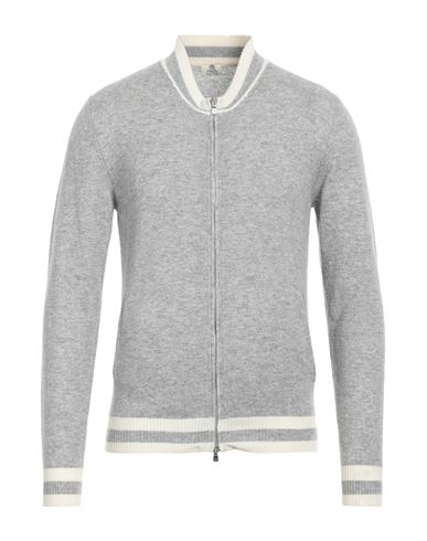 Luigi Borrelli Napoli Man Cardigan Light Grey Size 44 Wool, Cashmere In Gray