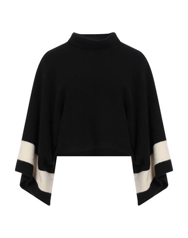 Alpha Studio Woman Turtleneck Black Size 6 Wool, Polyamide, Cashmere, Elastane