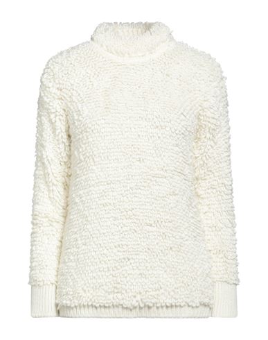 Connor & Blake Woman Turtleneck Ivory Size S Wool, Acrylic In White