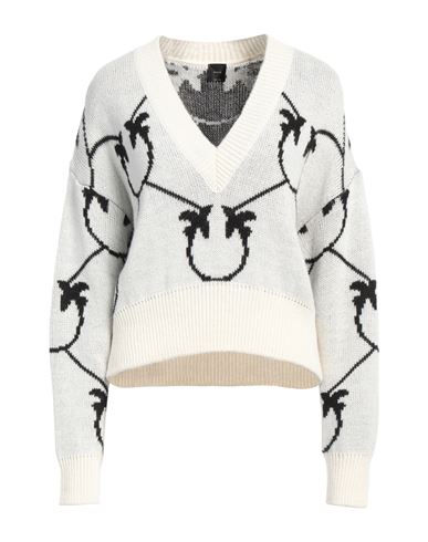 Shop Pinko Woman Sweater Cream Size M Acrylic, Alpaca Wool, Wool In White