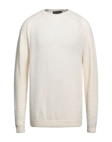 Messagerie Man Sweater Ivory Size 44 Virgin Wool, Viscose, Nylon, Cashmere In White