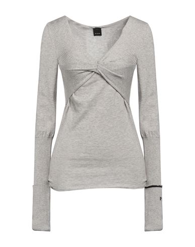 Pinko Woman Sweater Light Grey Size L Viscose, Polyester, Polyamide
