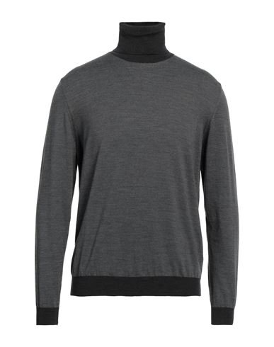 Man Turtleneck Grey Size 44 Wool, Polyamide In Gray