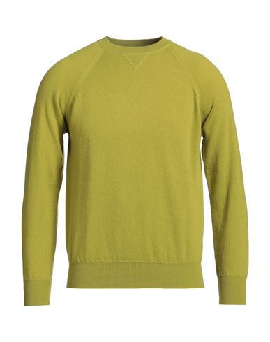 Kangra Cashmere Kangra Man Sweater Lime Green Size 46 Wool In Green
