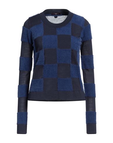 High Woman Sweater Navy Blue Size L Nylon, Virgin Wool, Acrylic