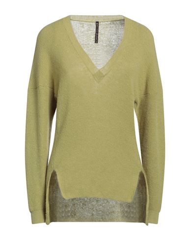 Manila Grace Woman Sweater Light Green Size S Polyamide, Wool, Alpaca Wool