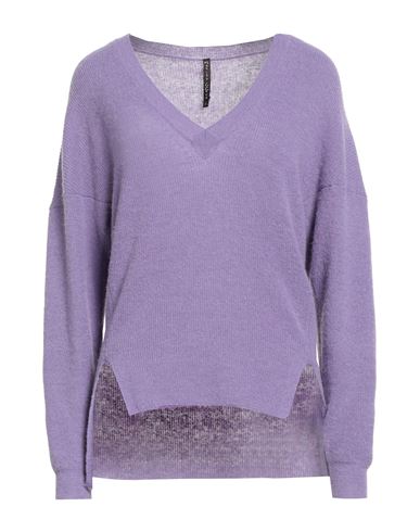 Manila Grace Woman Sweater Purple Size Xs Polyamide, Wool, Alpaca Wool In Purple