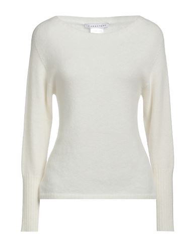 Caractere Caractère Woman Sweater White Size Xl Polyamide, Polyacrylic, Alpaca Wool, Wool, Elastane