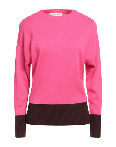 Caractere Caractère Woman Sweater Magenta Size L Wool, Viscose, Polyamide, Cashmere