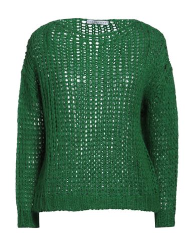 Caractere Caractère Woman Sweater Green Size M Polyacrylic, Polyamide, Alpaca Wool