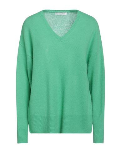 Caractere Caractère Woman Sweater Light Green Size Xl Cashmere