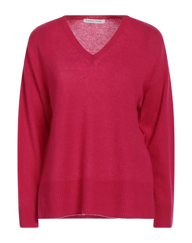 Caractere Caractère Woman Sweater Fuchsia Size L Cashmere In Pink