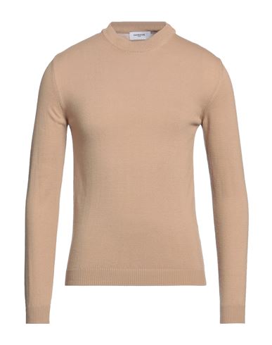 Gavroche Paris Man Sweater Camel Size M Polyacrylic, Wool In Beige