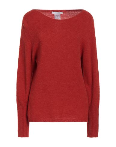 Caractere Caractère Woman Sweater Rust Size L Polyamide, Polyacrylic, Alpaca Wool, Wool, Elastane In Red