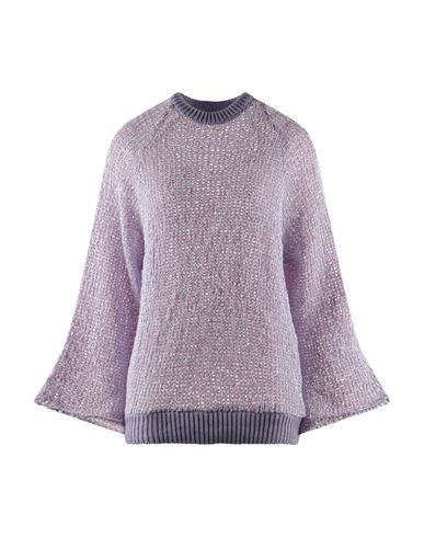 Haveone Woman Sweater Lilac Size Onesize Cotton, Polyester In Purple