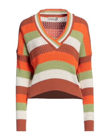 Haveone Woman Sweater Orange Size Onesize Cotton, Polyester