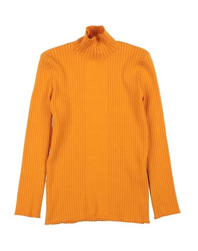 Akep Toddler Girl Turtleneck Marigold Size 4 Viscose, Polyester, Polyamide In Yellow