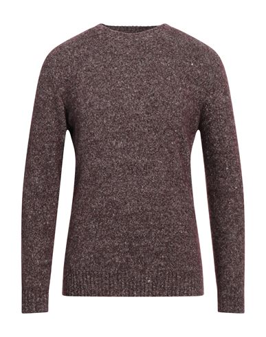 Shop Kangra Man Sweater Deep Purple Size 42 Alpaca Wool, Cotton, Polyamide, Wool, Elastane