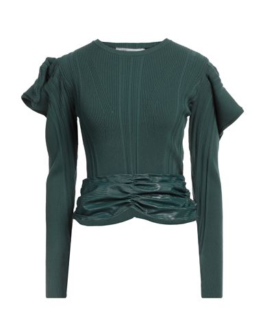 Simona Corsellini Woman Sweater Dark Green Size S Viscose, Polyester