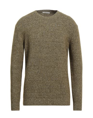 Kangra Man Sweater Military Green Size 44 Alpaca Wool, Cotton, Polyamide, Wool, Elastane