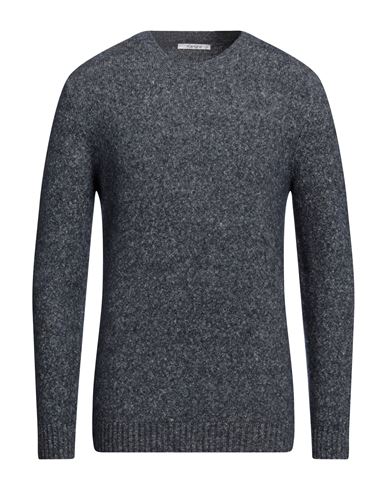 Kangra Man Sweater Slate Blue Size 46 Alpaca Wool, Cotton, Polyamide, Wool, Elastane