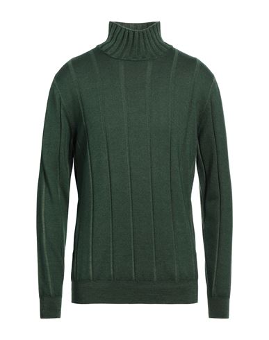 Filippo De Laurentiis Man Turtleneck Dark Green Size 42 Merino Wool