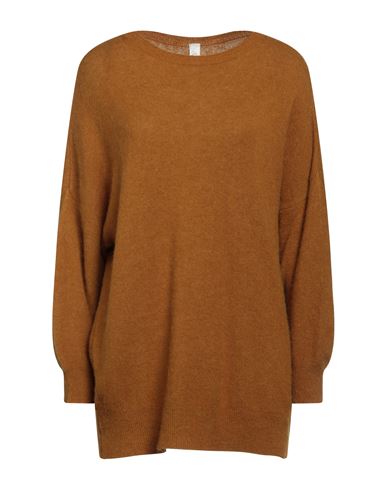 Souvenir Woman Sweater Camel Size M Polyamide, Acrylic, Alpaca Wool, Wool In Beige