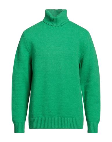 Shop Mqj Man Turtleneck Green Size 42 Polyamide, Acrylic, Wool