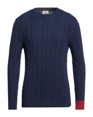 Mqj Man Sweater Midnight Blue Size 44 Polyamide, Wool, Viscose, Cashmere