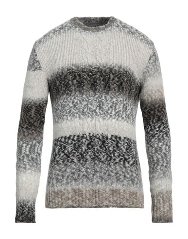 Messagerie Man Sweater Grey Size 40 Wool, Acrylic, Polyamide, Alpaca Wool
