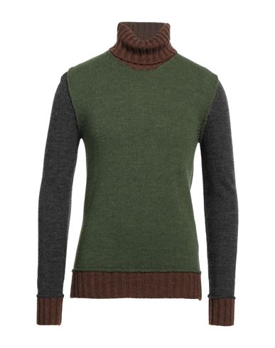 Messagerie Man Turtleneck Green Size 44 Acrylic, Alpaca Wool, Wool, Merino Wool