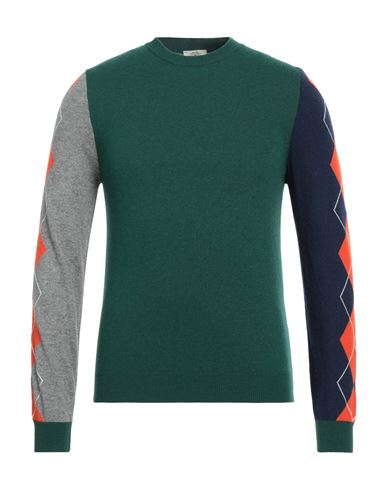 Mqj Man Sweater Dark Green Size 36 Polyamide, Wool, Viscose, Cashmere