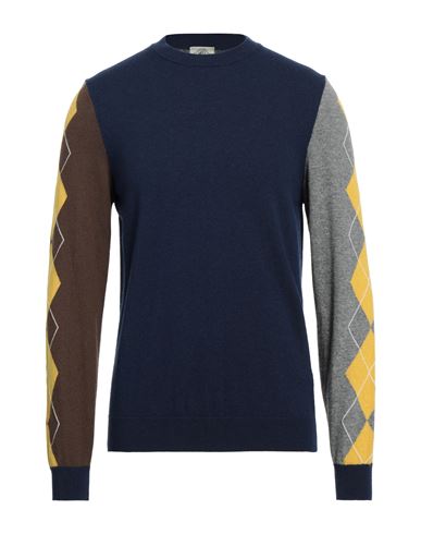 Mqj Man Sweater Midnight Blue Size 48 Polyamide, Wool, Viscose, Cashmere