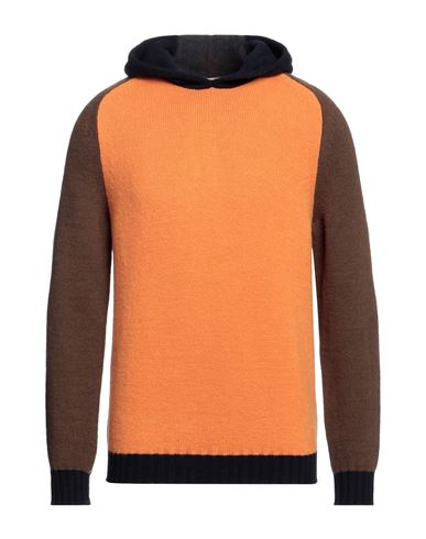 Mqj Man Sweater Orange Size 38 Polyamide, Acrylic, Wool